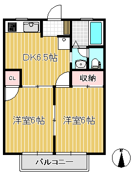 稲毛区山王町【2DK】