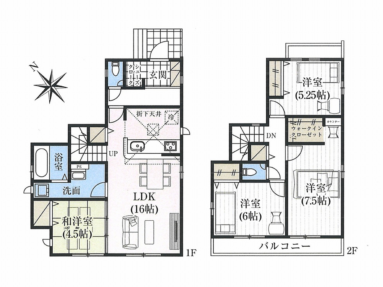 千葉市若葉区桜木　11期　（全2棟）　1号棟　【4LDK】