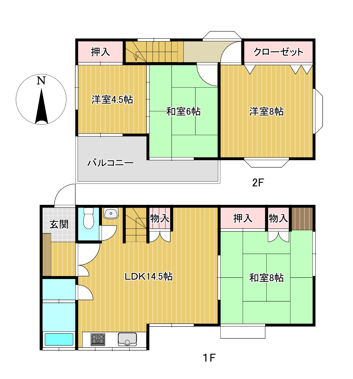 千葉市稲毛区六方町　【4LDK】