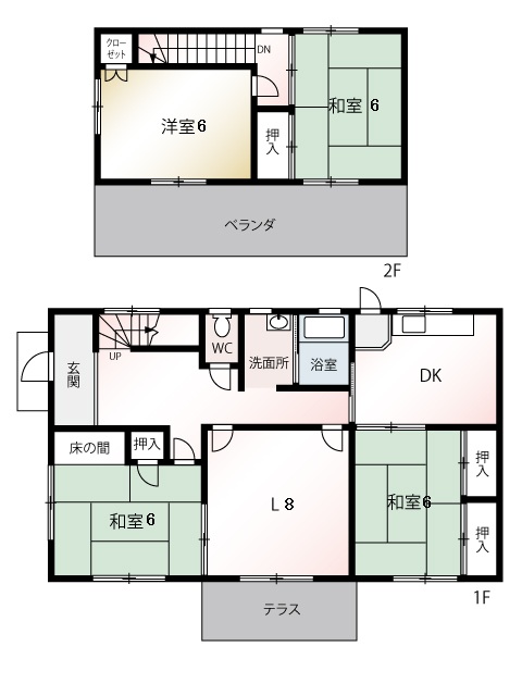 千葉市稲毛区六方町　【5DK】