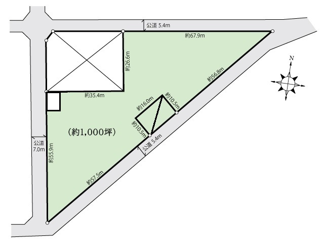 千葉市稲毛区六方町【1,000坪】事業用土地