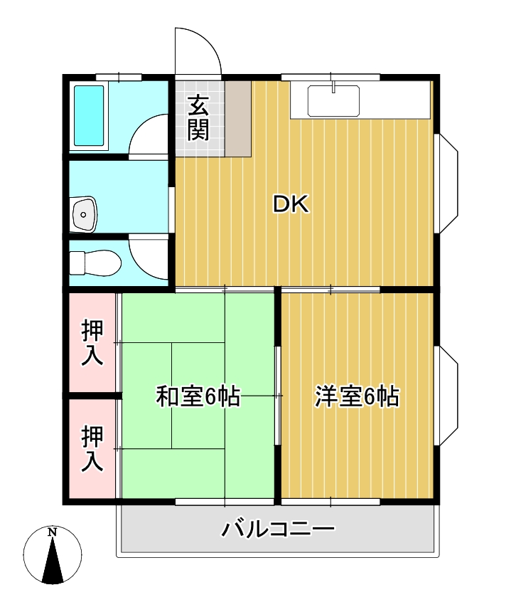 四街道市大日【2DK】