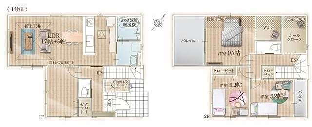 四街道市四街道２丁目（全1棟）　1号棟　【3LDK】